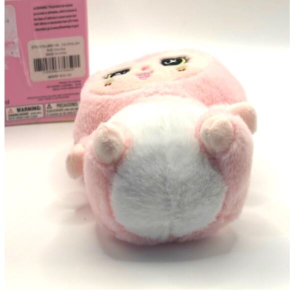 Mochi Monsters LaFuFu LaBuBu Plush Bag Charm Pink Keychains Little Obsessed, New - Picture 4 of 4